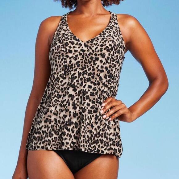 Women's UPF 50 Racerback Tankini Top | Aqua Green | Medium - Picture 9 of 9